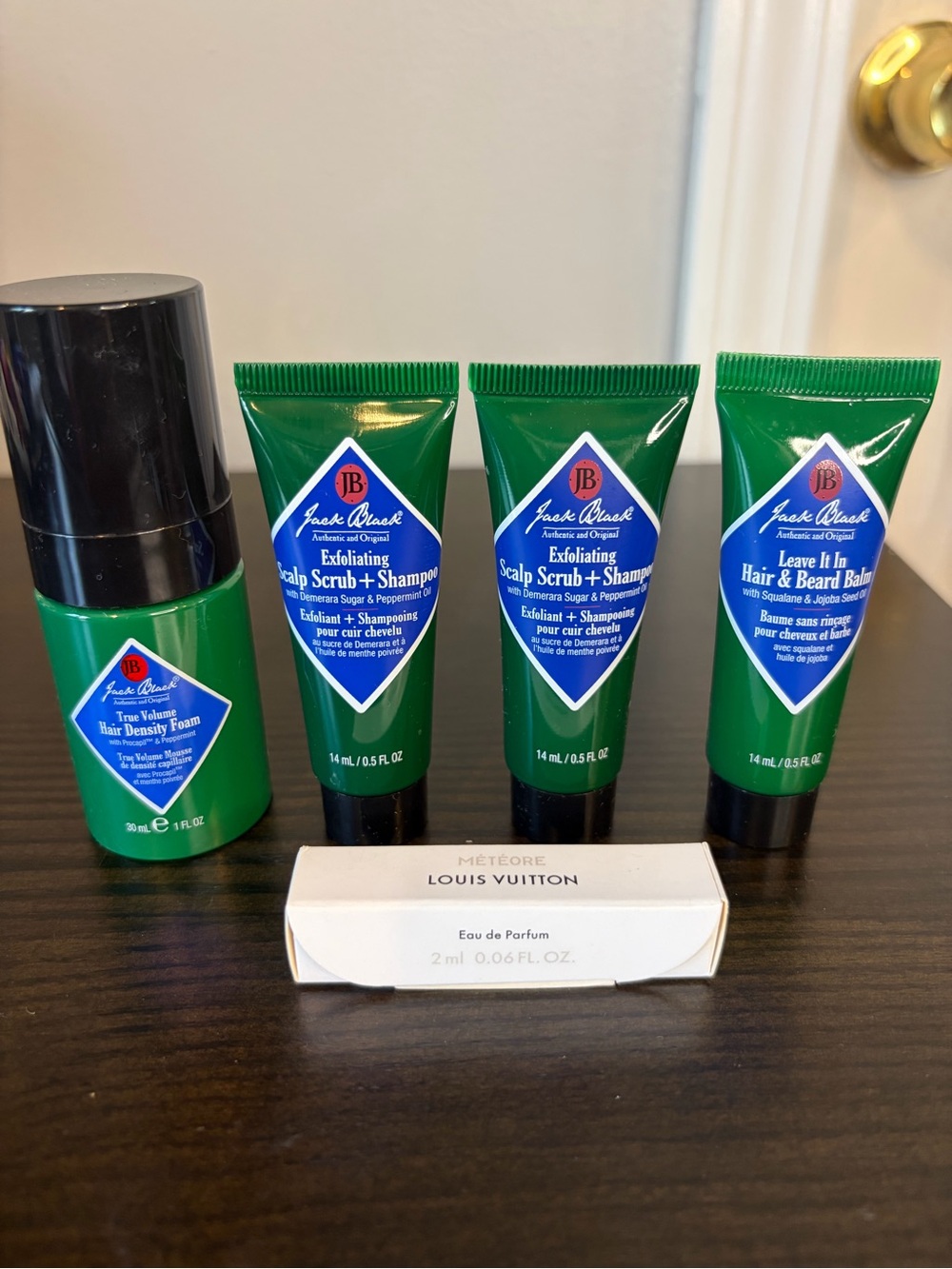Jack Black Grooming Bundle + Louis Vuitton Meteore Sample